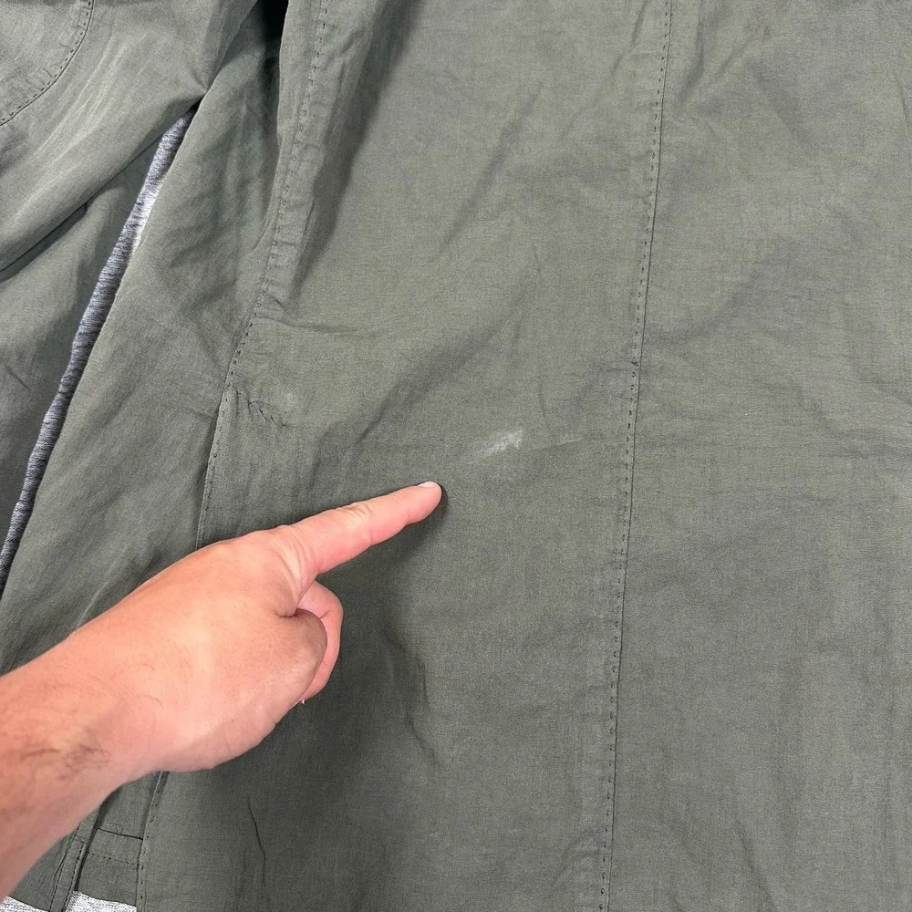 Lardini Blazer Mens 42 Green Gray Unstructured Lightweight Cotton Linen Travel